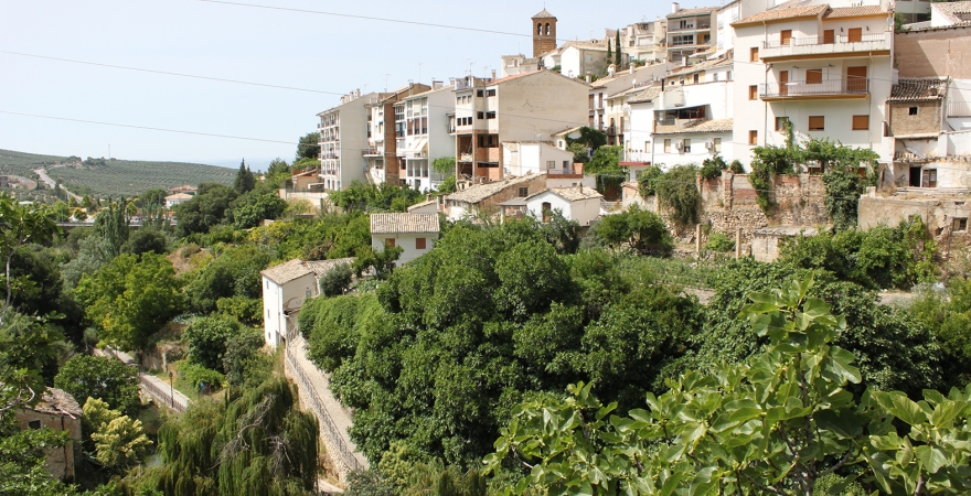 Vista parcial del municipio de Cazorla.