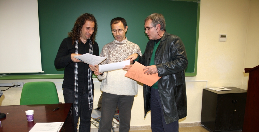 Julio Olivares, Rafael Quintana y Pedro Melguizo