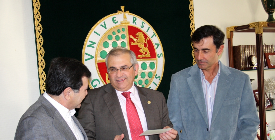 Basilio Dueñas, Manuel Parras y Antonio Gómez, hoy en la UJA