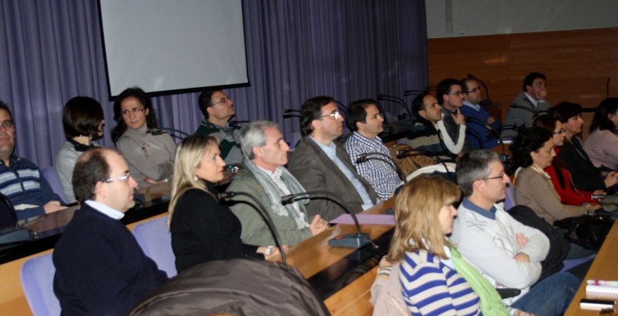 Investigadores de la Universidad de Jaén, en la presentación