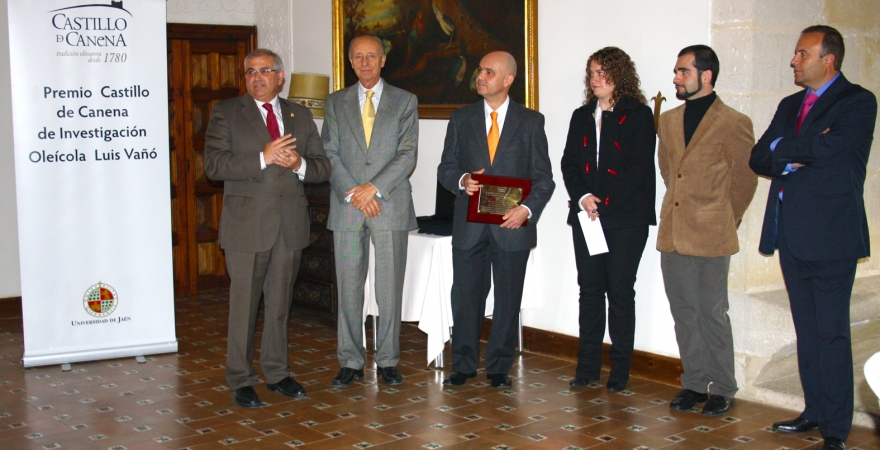 Acto de engrega del Premio en el Castillo de Canena.