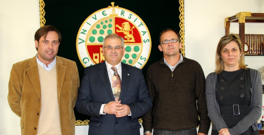 Juan Vilar, Manuel Parras, Andrew Taylor y Mª Victoria López.