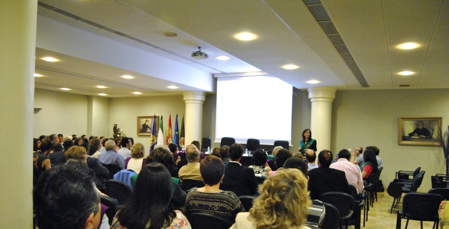 Momento de la conferencia de María José del Jesús. Foto: Laura Moreno