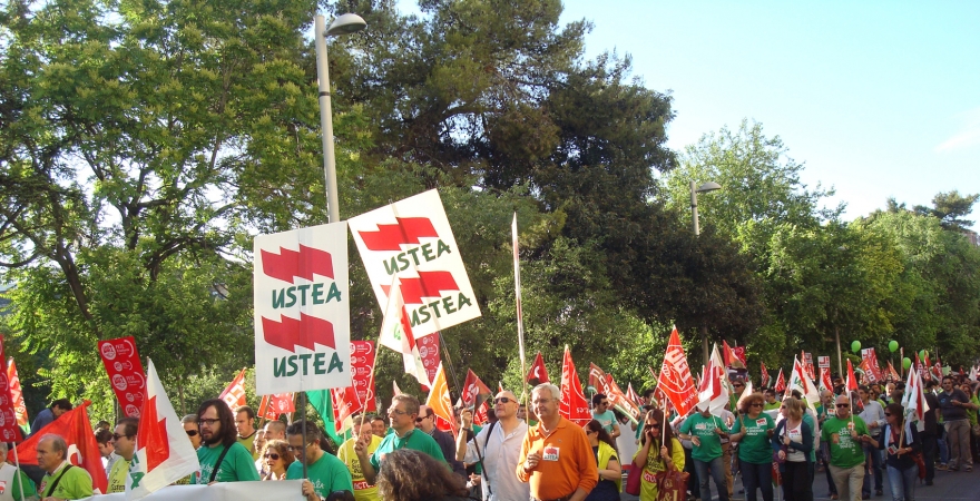 Manifestación celebrada ayer en Jaén
