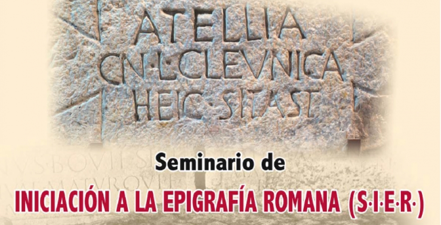 Cartel del seminario &amp;quot;Iniciación Epigrafía romana&amp;quot;