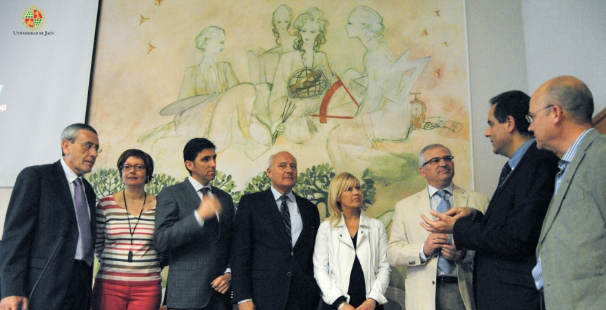 Antonio Martín, Carmen Muñoz, Juan M. García, Juan M. de Faramiñán, Mª I. Torres, Manuel Parras, José A. Lorente y Antonio Marín