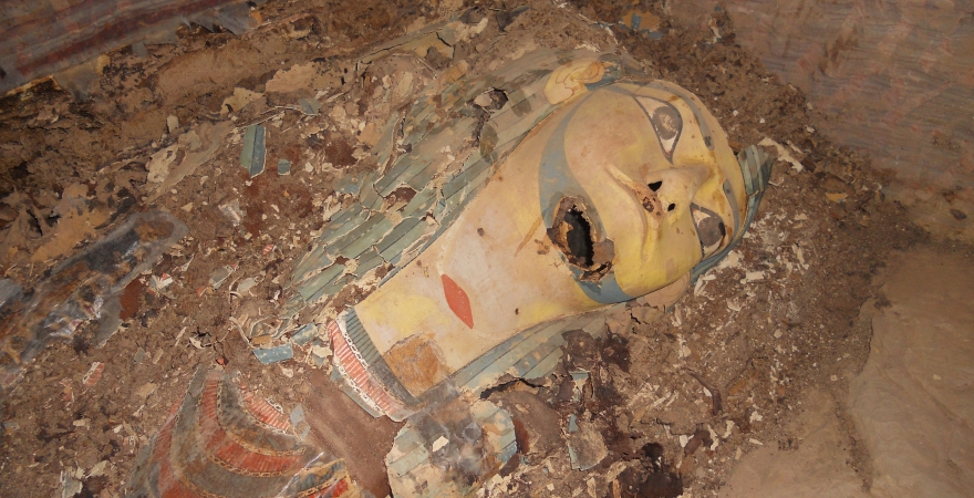 Imagen de la momia del gobernador Heqaib III.