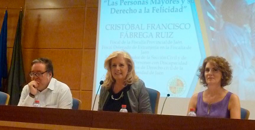 Cristóbal F. Fábrega, Mª Carmen Jiménez y Carmen Villanueva.
