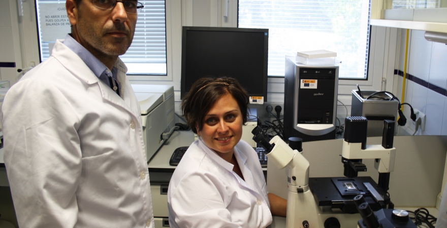 los investigadores Andrea Galotti y Benjamín Viñegla.
