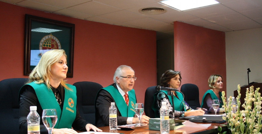 De izquierda a derecha: Adoración Mozas, Manuel Parras, Pilar Ortega e Inmaculada Barroso.