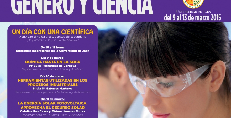 Cartel de Género y Ciencia;