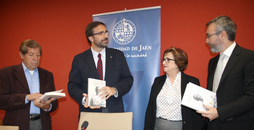 José María Balcells, Juan Gómez, Mª Dolores Rincón y Rafael Alarcón.