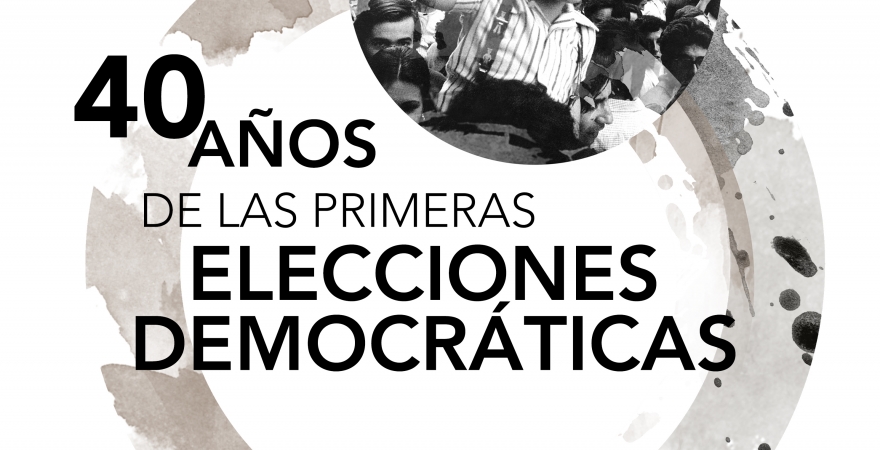 Cartel del foro debate sobre los 40 años de las primeras elecciones democráticas en España