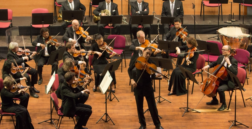 Momento del concierto de la Orquesta Ciudad de Granada. Foto: Fernando Mármol
