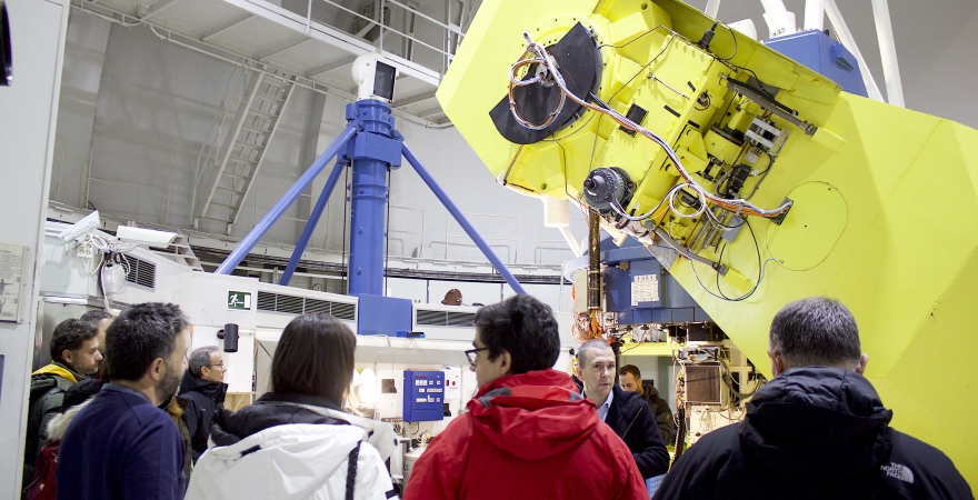 Investigadores de la EPS de Jaén visitan el Observatorio Astronómico de Calar Alto en Almería.