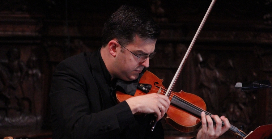 Ignacio Ábalos Ruiz, al violín. Foto: José Ignacio Fernández Entrambasaguas.