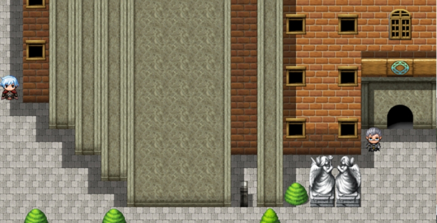 Imagen del videojuego que reproduce el exterior del Edificio Biblioteca (B2).