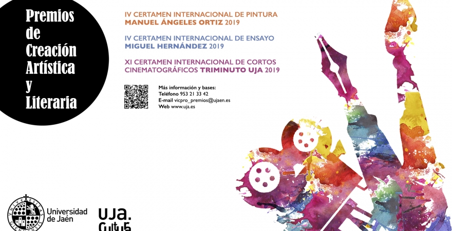 Cartel de la convocatoria de los Premios de Creación Artística y Literaria.