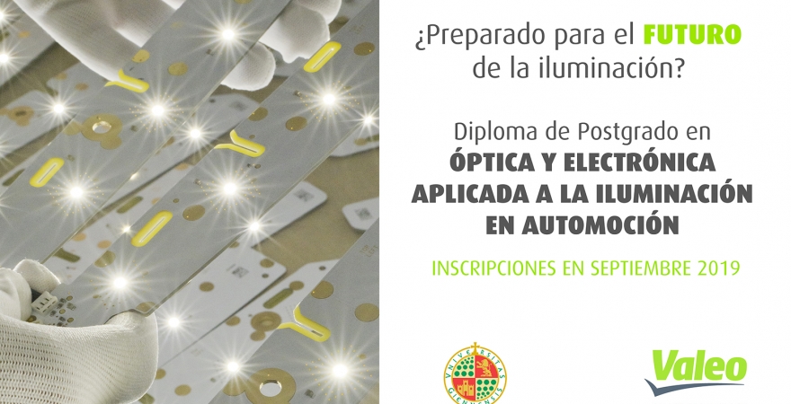Cartel del Diploma de Postgrado de la UJA y Valeo.