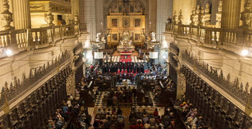 Momento del concierto celebrado en la Catedral. Foto: Fernando Mármol