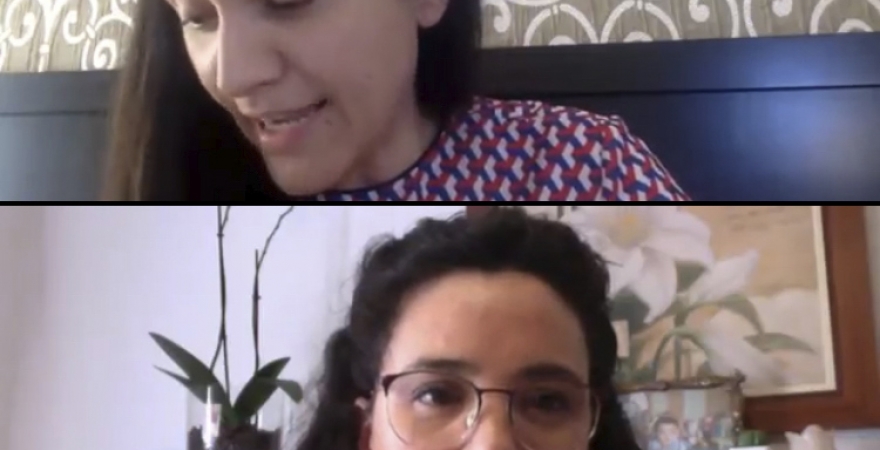 Sara Moreno Cámara (arriba) y Catalina López Martínez.