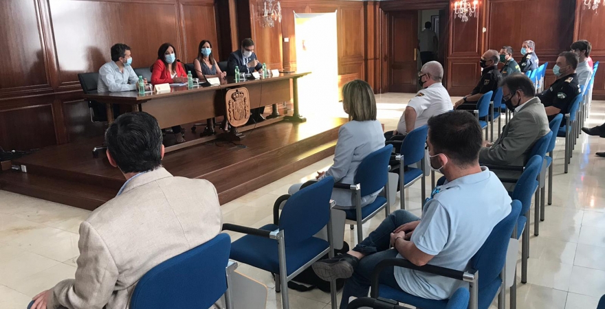 Reunión informativa celebrada en la Subdelegación del Gobierno en Jaén.