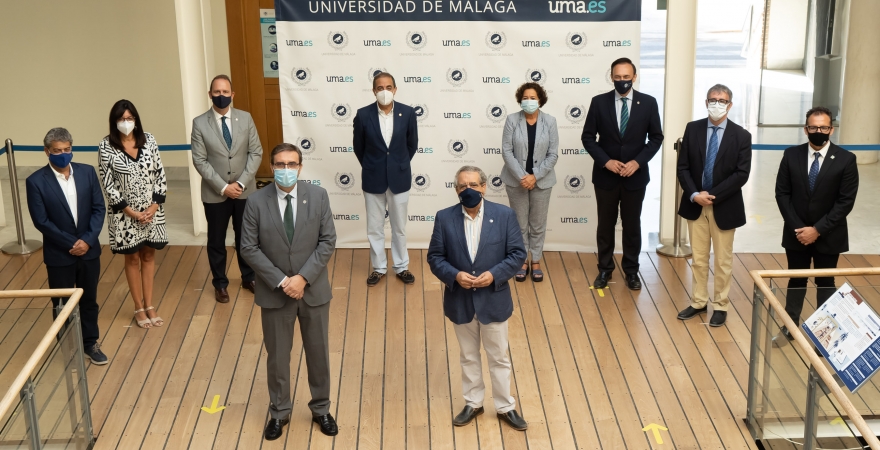 Los Rectores y Rectoras de las Universidades Públicas de Andalucía, en la Universidad de Málaga.