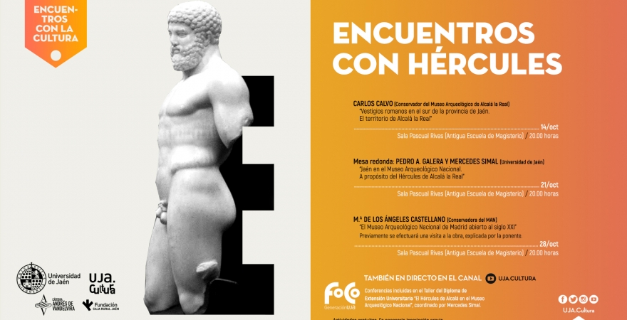 Cartel con la programación de los 'Encuentros con Hércules'