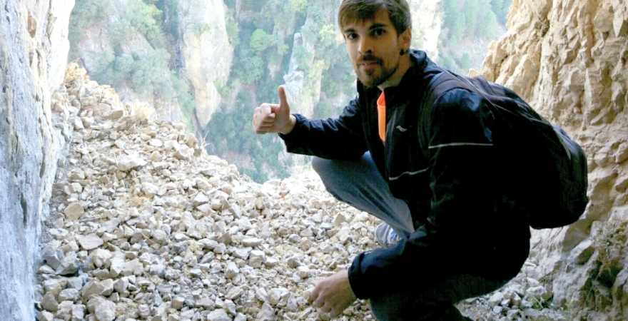 Benjamín Mejías, en una excursión organizada por la UJA.
