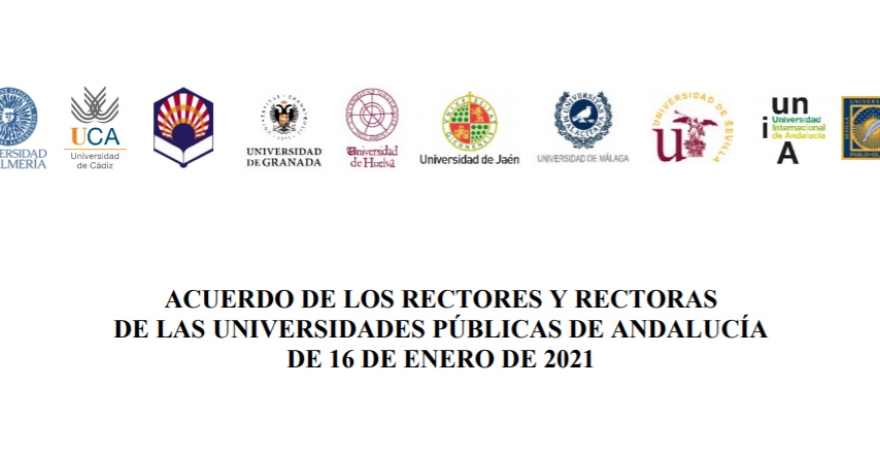 Acuerdo de los Rectores y Rectoras de las Universidades Públicas de Andalucía de 16 de enero de 2021