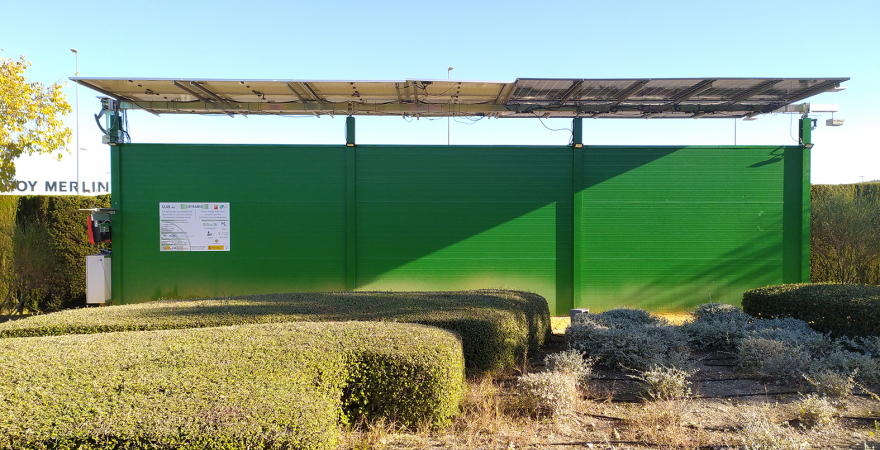 Instalación realizada en el Campus Las Lagunillas de Jaén.