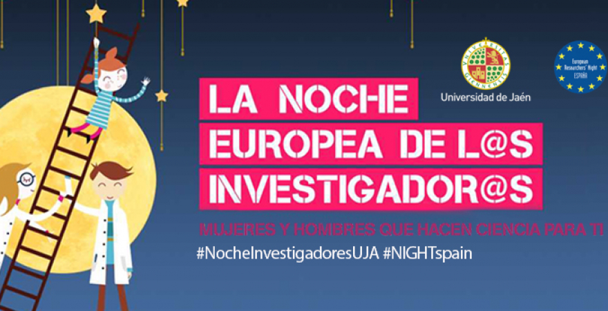 Cartel de La Noche Europea de los Investigadores.