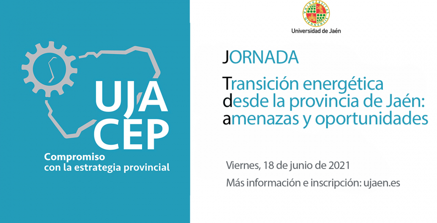 Cartel de la jornada ‘Transición energética desde la provincia de Jaén: amenazas y oportunidades’.