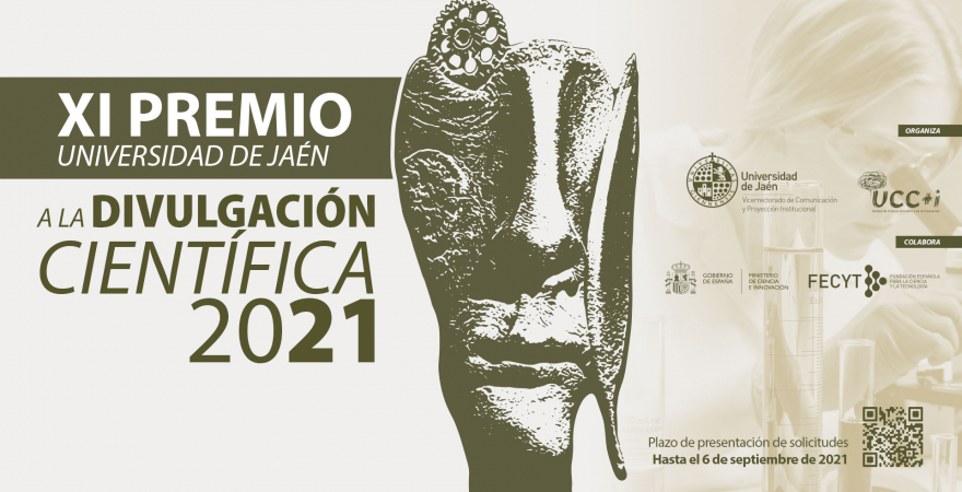 Cartel del XI Premio 'Universidad de Jaén' a la Divulgación Científica 2021.
