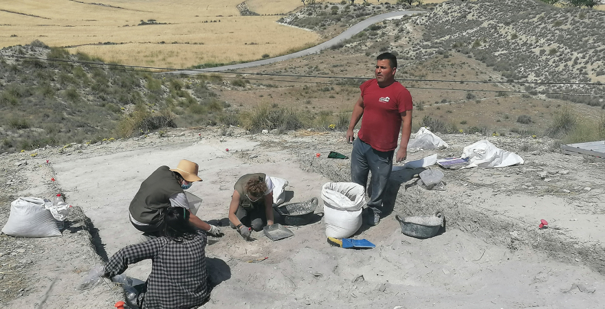 Trabajos arqueológicos desarrollados por la UJA en el yacimiento del Cerro del Castillo (Galera).
