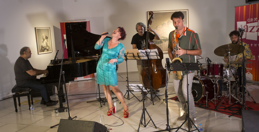Momento de la actuación de Lovis G Quinteto. Fotografía: Fernando Mármol