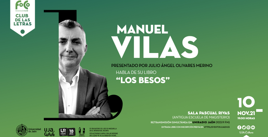 El escritor Manuel Vilas participa el miércoles en el Club de la Letras de la Universidad de Jaén