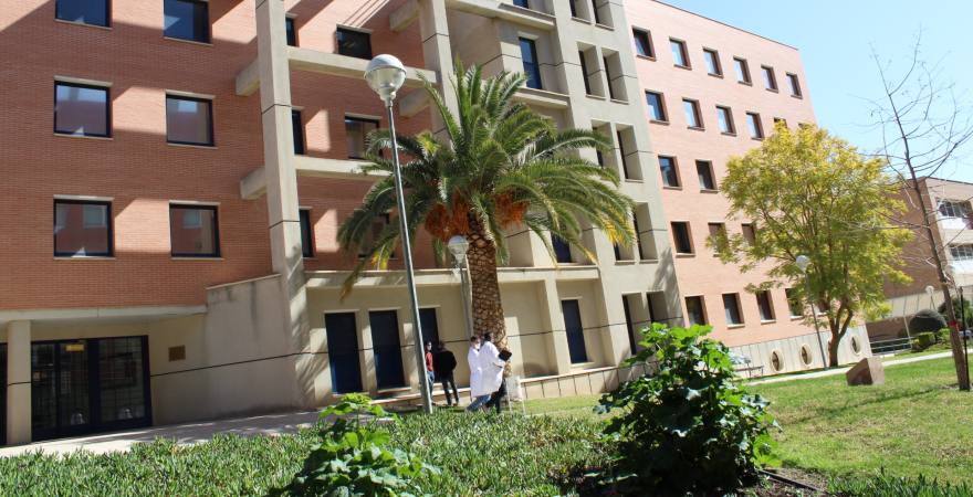 Edificio de la Facultad de Ciencias de la Salud de la UJA.