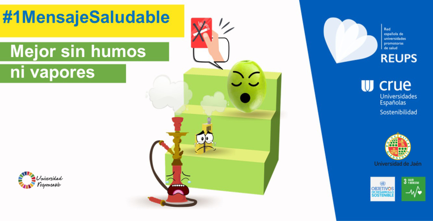 Cartel de la campaña 'Mejor sin humos ni vapores'.
