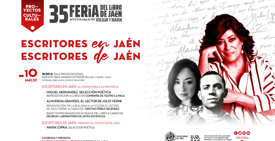 Cartel 'Escritores en Jaén. Escritores de Jaén'.