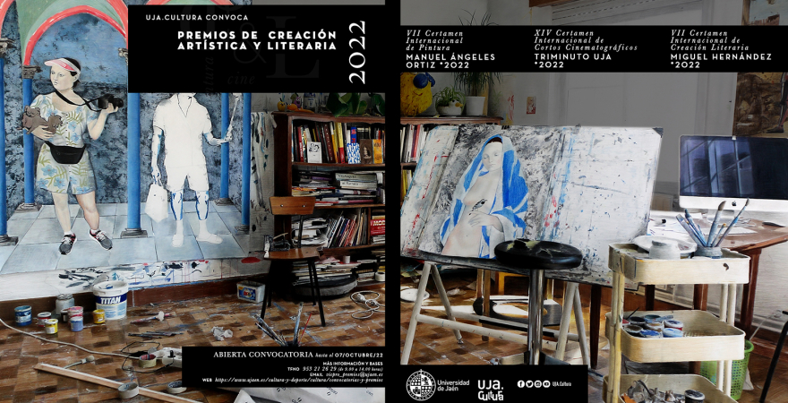 Cartel de la convocatoria de los Premios de Creación Artística y Literaria 2022.