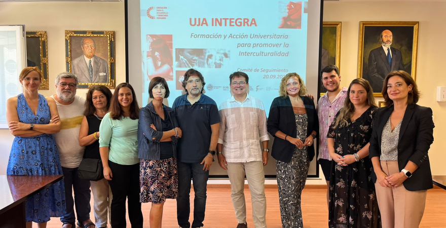 Participantes en el Comité de seguimiento del Proyecto 'UJA Integra'.
