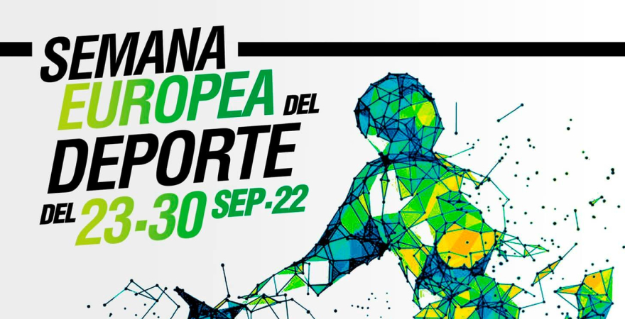 Cartel de la Semana Europea del Deporte en la UJA.