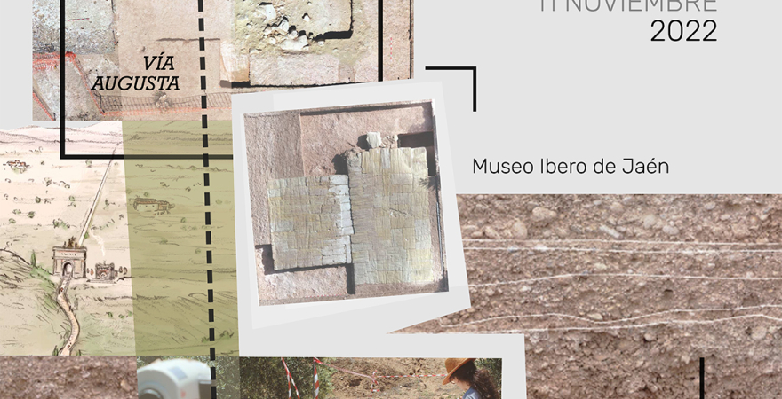 Cartel del seminario  ‘Monumentalización de las fronteras interprovinciales romanas en Hispania'.