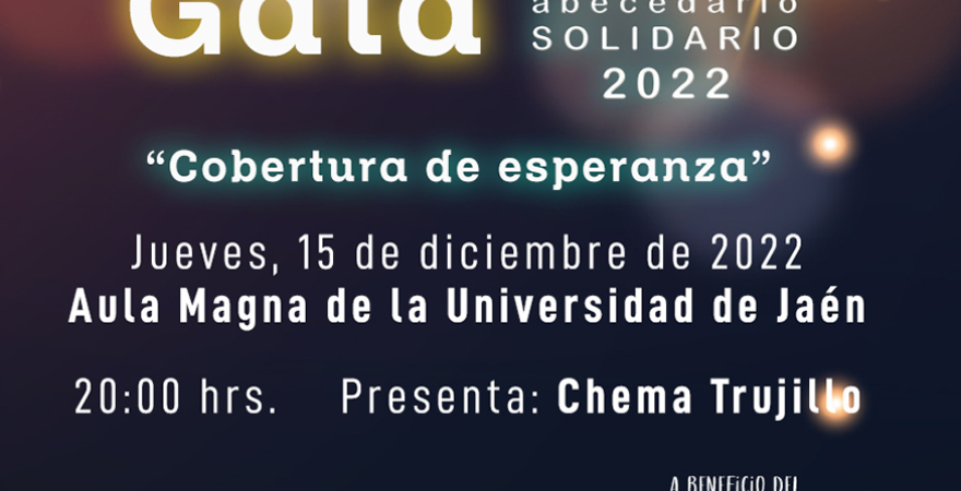 Cartel de la Gala 'Abecedario Solidario 2022'.