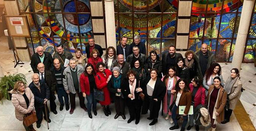 Participantes en la reunión constitutiva celebrada en diciembre en el Patronato de Asuntos Sociales de Jaén.
