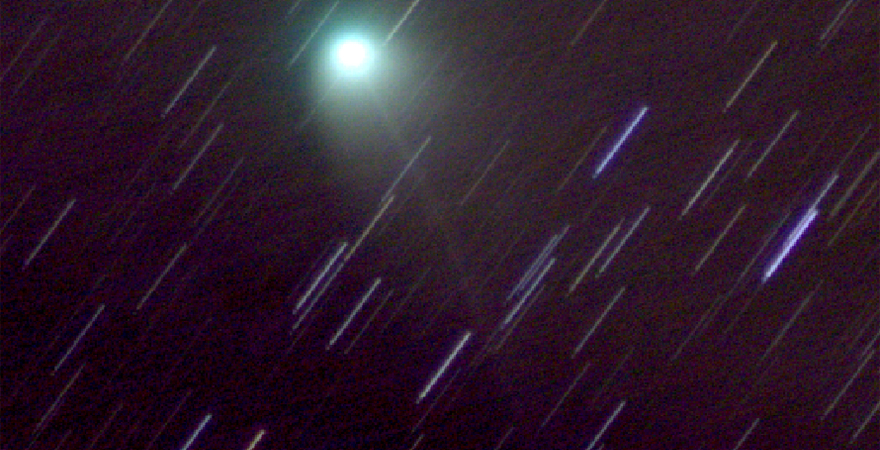 Fotografía obtenida del cometa. 