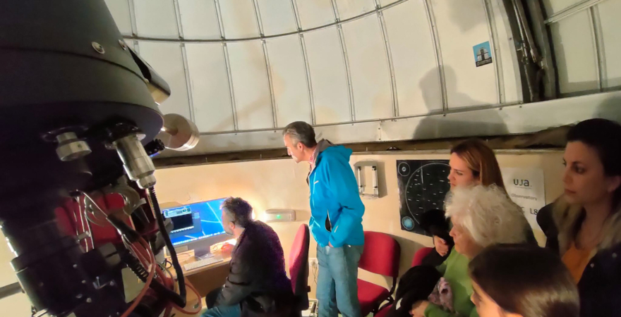 Visita realizada al Observatorio Astronómico de la UJA el pasado lunes.