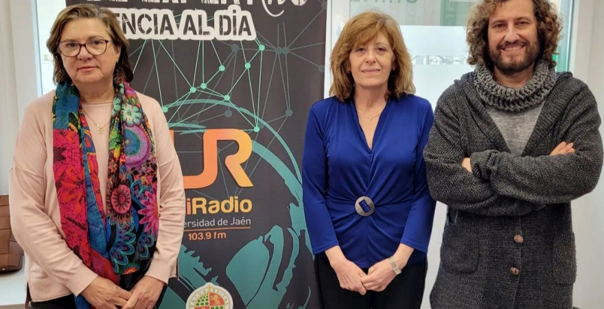 María José Calero, Ana Raquel Ortega y Julio Ángel Olivares.