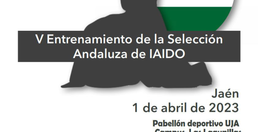 Cartel del V Entrenamiento de la Selección Andaluza de Iaido.